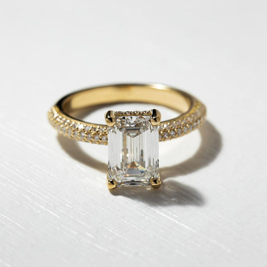 3ct Emerald Hidden Halo with Pave Band Lab Grown Diamond Ring This stunning diamond ring, set on a timeless gold band, combines elegance and modern design. Its radiant, carefully crafted diamond centerpiece captures light beautifully, making it the perfect symbol of love and commitment.  YouTube Amazon Facebook Weather Google Gmail Wordless WhatsApp Web Translate News blog post ring ceremony Article Life Money 2025 design Ring Ceremony Diamond Shape Diamond Ring Surat Diamond India Market Diamond Ring for 