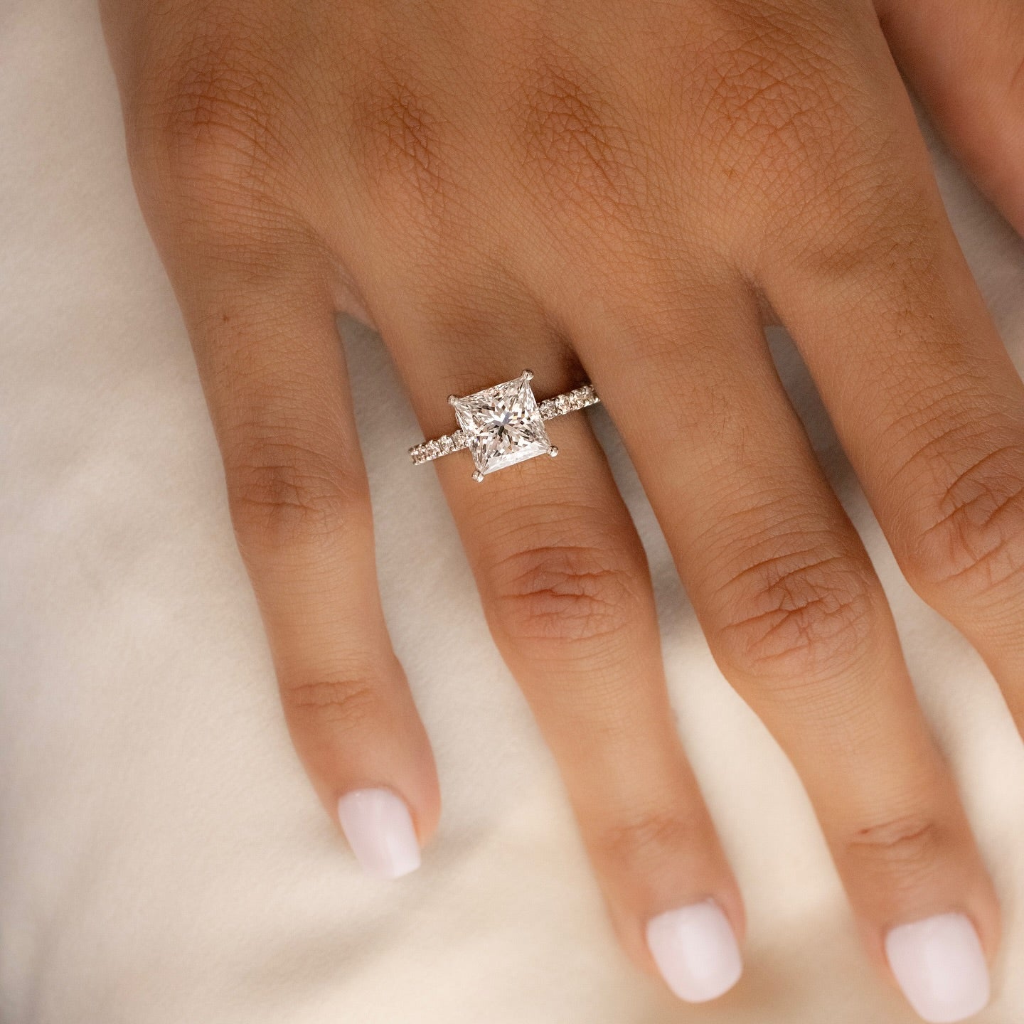 3ct Princess Cut Lab Grown Diamond With Diamond Pave Band Brides and grooms alike can celebrate their love story with this sophisticated engagement ring, diamond ring, gold engagement ring, luxury bridal jewelry, wedding accessories YouTube Amazon Facebook Weather Google Gmail Wordless WhatsApp Web Translate News blog post ring ceremony Article Life Money 2025 design Ring Ceremony Diamond Shape Diamond Ring Surat Diamond India Market Diamond Ring for Her Diamond Ring for Men Diamond Ring Women Engagement   