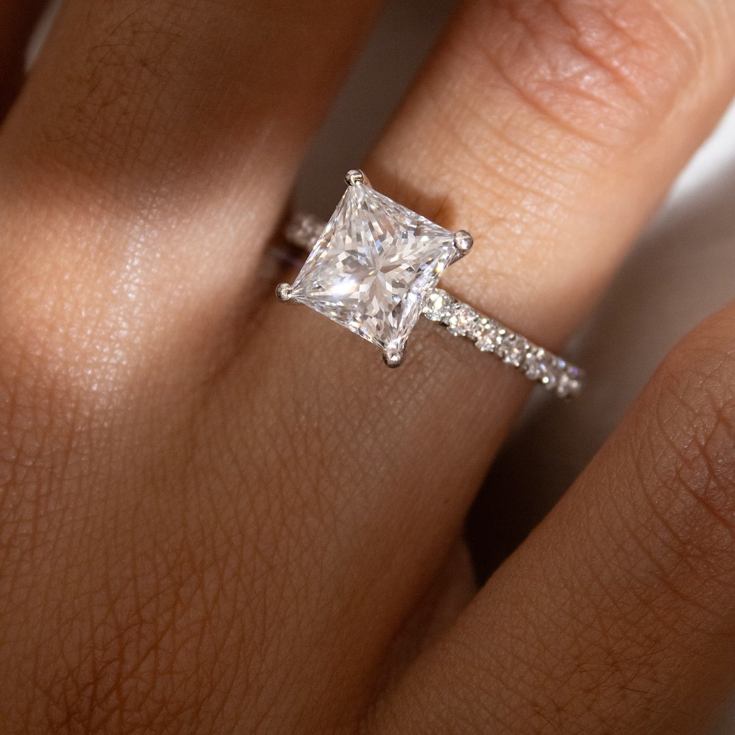 3ct Princess Cut Lab Grown Diamond With Diamond Pave Band  This ring is more than just jewelry – it’s a statement piece that reflects premium craftsmanship and timeless beauty. diamond engagement ring, gold band, weddings, and luxury jewelry YouTube Amazon Facebook Weather Google Gmail Wordless WhatsApp Web Translate News blog post ring ceremony Article Life Money 2025 design Ring Ceremony Diamond Shape Diamond Ring Surat Diamond India Market Diamond Ring for Her Diamond Ring for Men Diamond Ring Women 