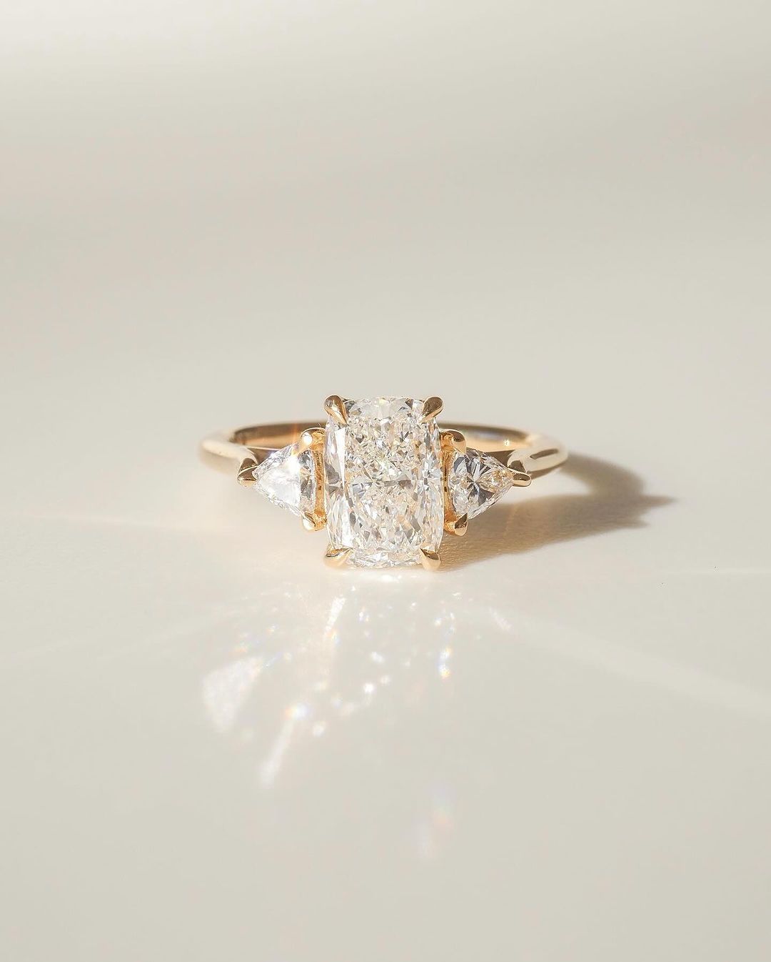 4.5ct Radiant Kite Side Lab Grown Diamond Ring Classic  diamond solitaire on a sleek gold band, highlighted on a manicured hand, perfect for wedding and engagement themes. diamond ring, gold engagement ring, luxury bridal jewelry, wedding accessories YouTube Amazon Facebook Weather Google Gmail Wordless WhatsApp Web Translate News blog post ring ceremony Article Life Money 2025 design Ring Ceremony Diamond Shape Diamond Ring Surat Diamond India Market Diamond Ring for Her Diamond Ring for Men Diamond Ring 