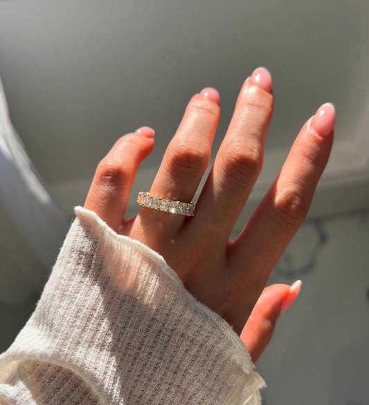 Radiant Cut Full Eternity Lab Grown Diamond Band
